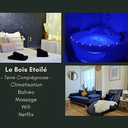 Nouveau*le Bois étoilé*balnéo*massage*détente*wifi*netflix*self-checkin